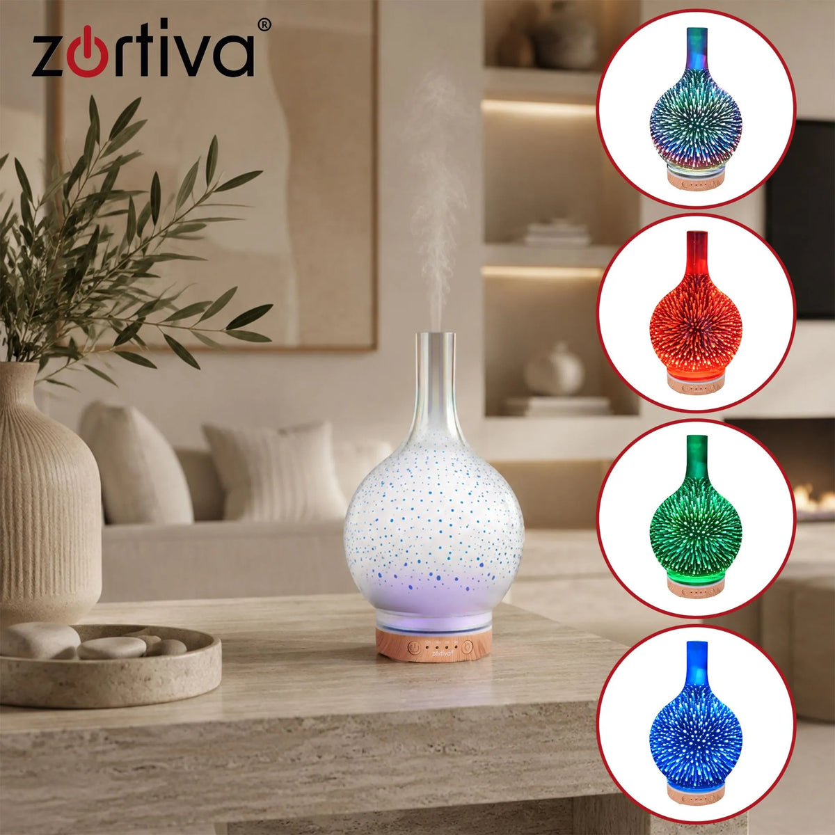 Aromatski Difuzor-Ovlaživač Zraka 200ml - 3D Efekt