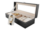 Organizator za Satove s 6 Pretinaca, Crni, 30.5 x 11 x 8.1 cm