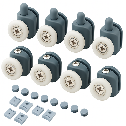 Set Kotačića za Tuš Kabinu 8 Komada za Staklo 4-6 mm