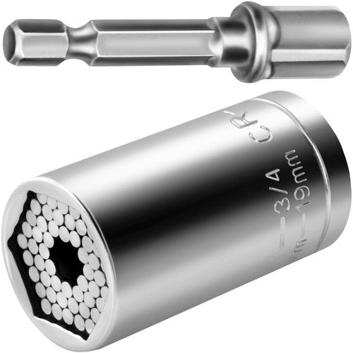 Univerzalni Nasadni Ključ 7-19 mm sa Adapterom za Bušilicu