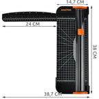 Rezač Papira A3, 38 x 14.7 cm, Crni