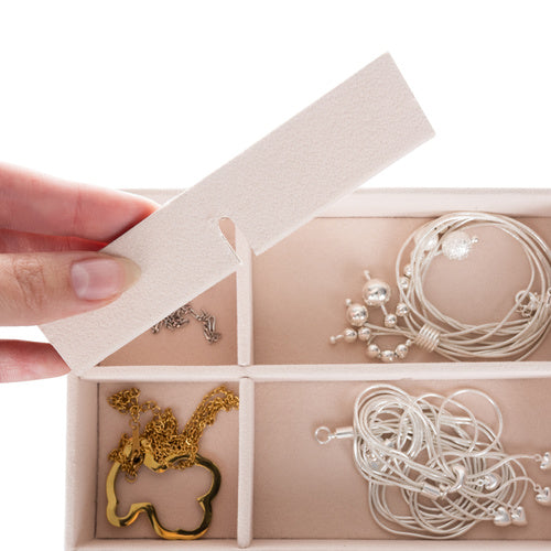 Kutija za Nakit s 20 Pretinaca i Ogledalom, Crna, 17.5 x 14 x 12 cm