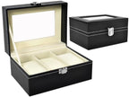 Organizator za Satove s 3 Pretinca, Crni, 15.5 x 11 x 8 cm