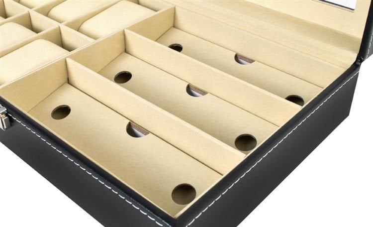 Organizer za Satove i Naočale Crni 33.5 x 20.5 x 8 cm