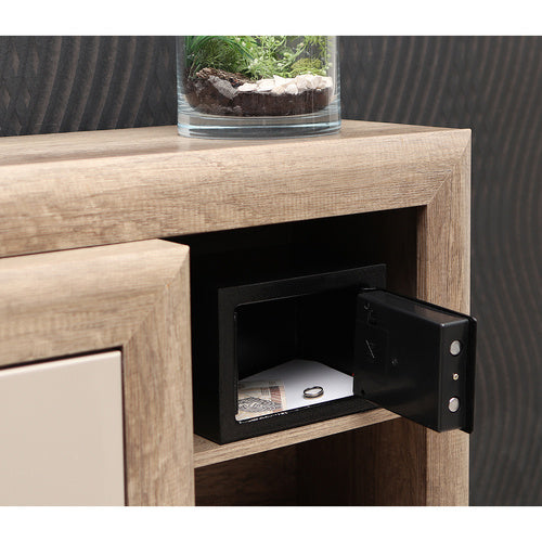 Sef s Elektroničkom Šifrom i Ključem 23x17.5x17 cm Crni