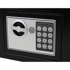 Sef s Elektroničkom Šifrom i Ključem 23x17.5x17 cm Crni