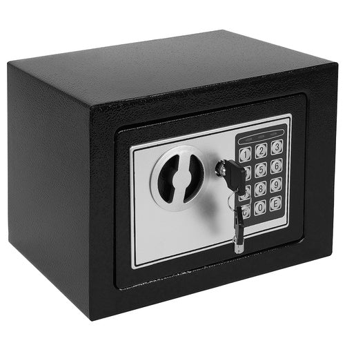 Sef s Elektroničkom Šifrom i Ključem 23x17.5x17 cm Crni