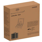 Kutija za Nakit s Ogledalom i Putnim Etuijem, Crna, 25.5x25.5x30cm