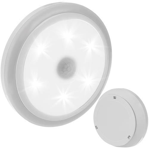 LED Noćna Lampa s Senzorom Pokreta i Sumraka, 8x8x2.5 cm, Hladno Bijela