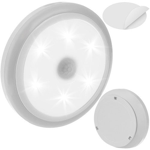 LED Noćna Lampa s Senzorom Pokreta i Sumraka, 8x8x2.5 cm, Hladno Bijela