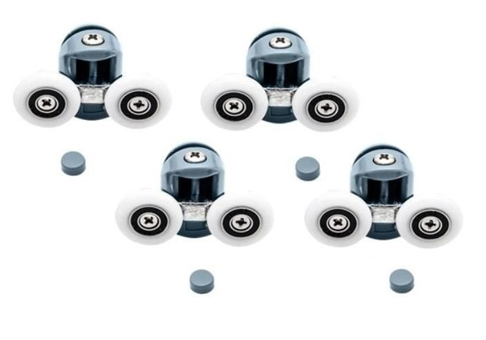 Set Kotačića za Tuš Kabinu 8 Komada, Promjer 24 mm