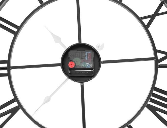 Retro Zidni Sat 47 cm Crni