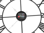Retro Zidni Sat 47 cm Crni