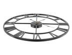 Retro Zidni Sat 47 cm Crni