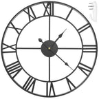 Retro Zidni Sat 47 cm Crni