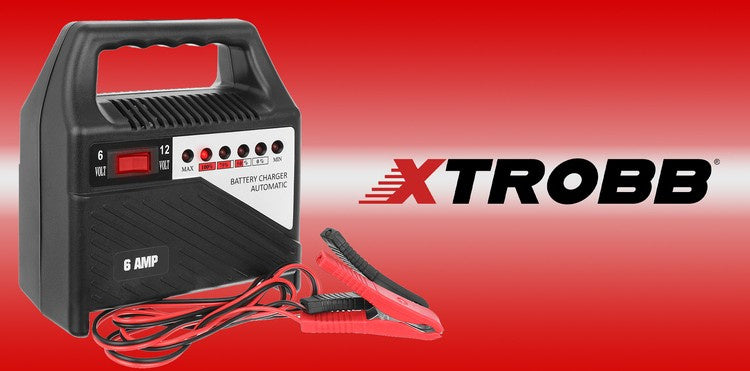 Punjač Za Akumulatore 12V 6A Crni, Indikator Napunjenosti