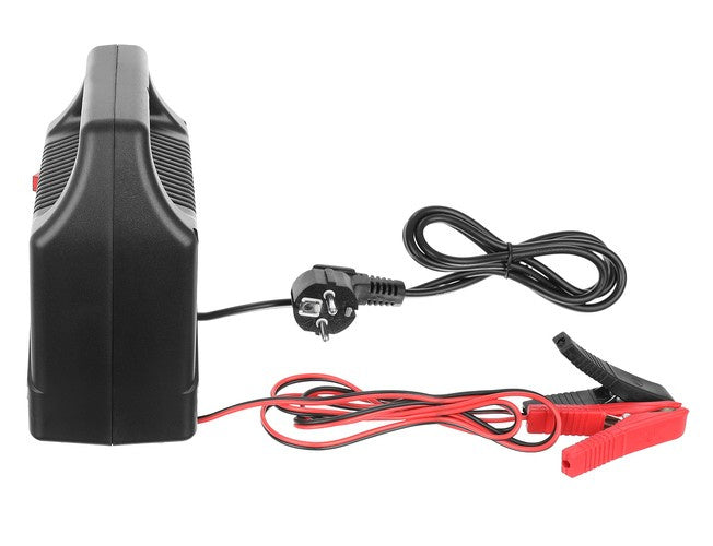 Punjač Za Akumulatore 12V 6A Crni, Indikator Napunjenosti