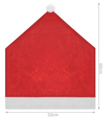 Božićni Set Navlaka za Stolice (6 Kom) i Stolnjak, Crveno-Bijeli