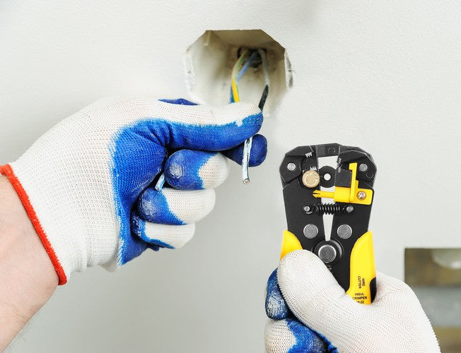 Automatski Skidač Izolacije s Rezačem i Krimperom, 20 cm, Žuto-Crni