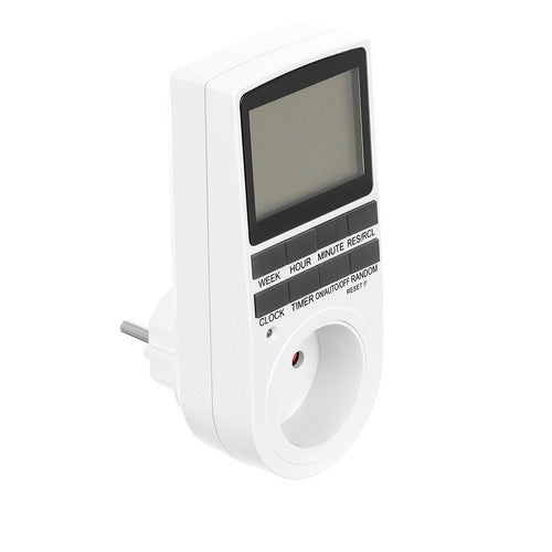 Digitalni On/Off Timer 230V 16A Bijeli 6x8x13 cm