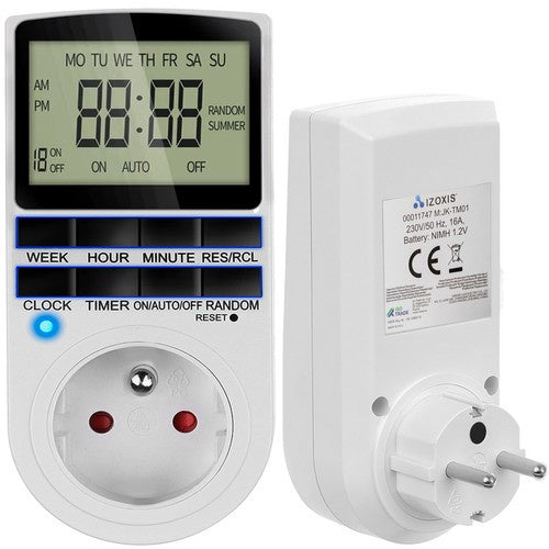 Digitalni On/Off Timer 230V 16A Bijeli 6x8x13 cm