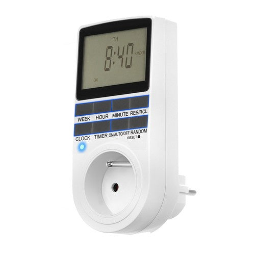 Digitalni On/Off Timer 230V 16A Bijeli 6x8x13 cm