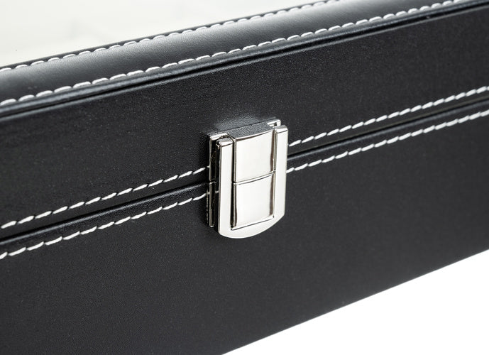 Organizer za Satove s 12 Pretinaca, Crni, 30.5 x 20.5 x 8 cm