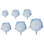 Silikonski Poklopci Set 6 Komada Plavi, 19–6 cm