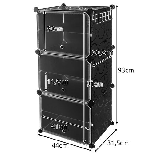 Modularni Stalak za Cipele s 6 Polica i Vješalicom