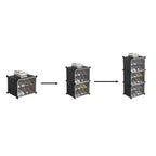 Modularni Stalak za Cipele s 6 Polica i Vješalicom