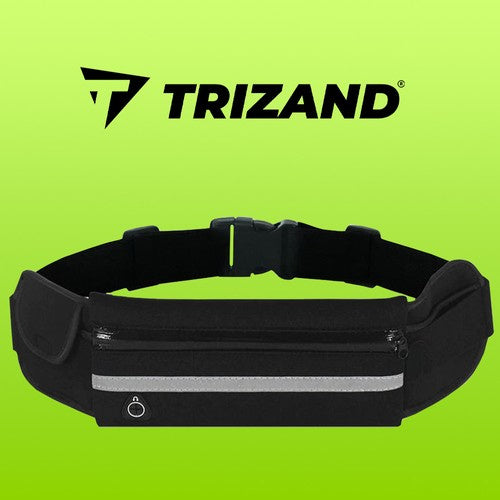 Sportska Torbica za Trčanje s Podesivim Remenom 70-130cm Crna