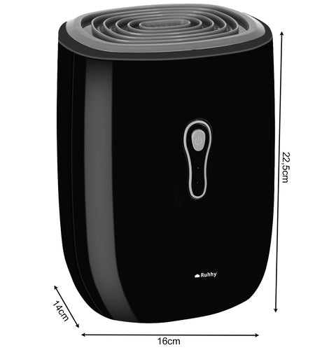 Odvlaživač Zraka s Crijevom za Odvod, 22.5W, 800ml, Crni