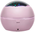 Noćna Lampa s Projektorom Zvjezdanog Neba i Podvodnog Svijeta 12x12x10cm Roza