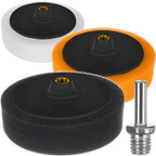 Set Polirnih Spužvi 145 mm s Adapterom, 3 Komada