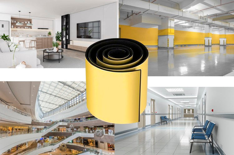 Zaštitna Pjena za Zid Garaže 20x200x0.4cm Crna