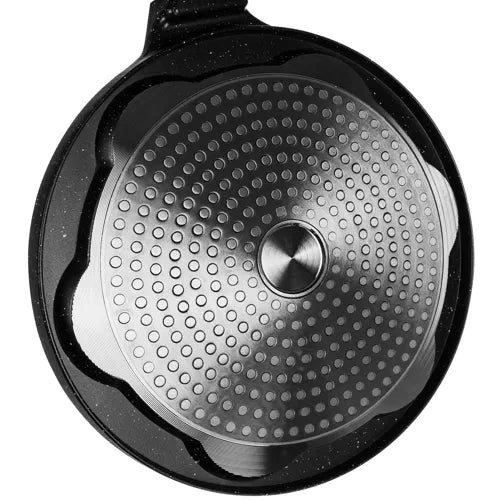 Tava za Jaja i Palačinke s 7 Oblika, 26 cm, Crna