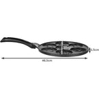 Tava za Jaja i Palačinke s 7 Oblika, 26 cm, Crna