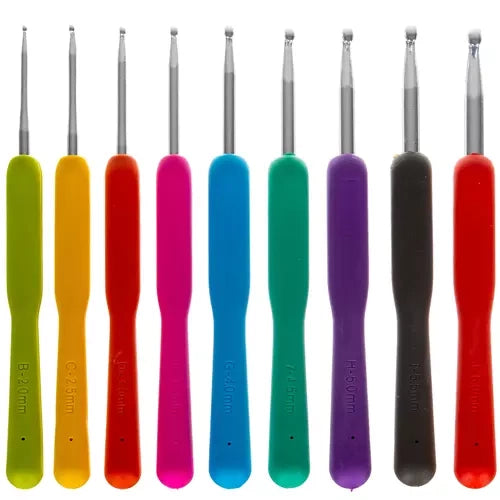Set Za Kukičanje 85 Dijelova u Etuiju, 2.0-8.0 mm, Višebojni