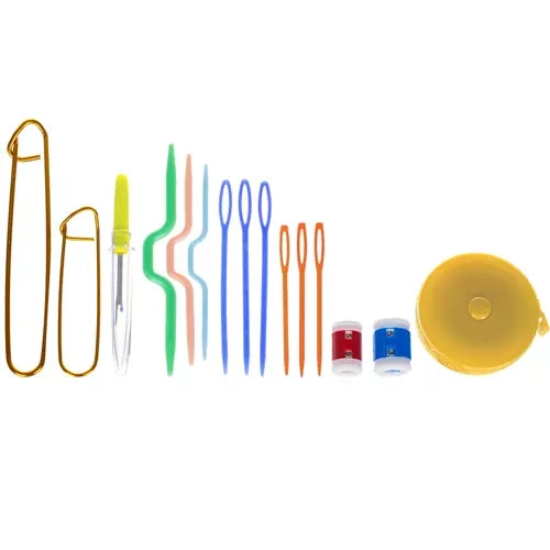 Set Za Kukičanje 85 Dijelova u Etuiju, 2.0-8.0 mm, Višebojni