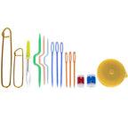 Set Za Kukičanje 85 Dijelova u Etuiju, 2.0-8.0 mm, Višebojni