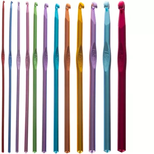 Set Za Kukičanje 85 Dijelova u Etuiju, 2.0-8.0 mm, Višebojni