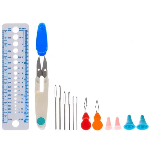 Set Za Kukičanje 85 Dijelova u Etuiju, 2.0-8.0 mm, Višebojni