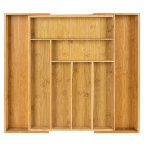 Bambus Umetak za Ladicu s Podesivom Širinom, 33.5–50 x 45.5 x 5 cm