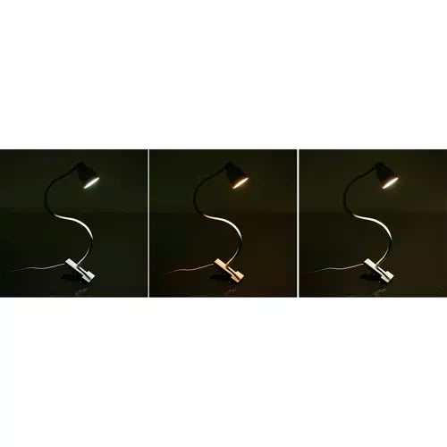 Stolna LED Lampa s Metalnom Klipsom i Postoljem, Bijela, 45/5/8.5cm