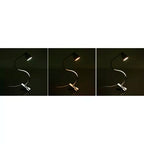 Stolna LED Lampa s Metalnom Klipsom i Postoljem, Bijela, 45/5/8.5cm