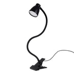 Stolna Lampa s Metalnom Klipsom i Postoljem, Crna, 45/5/8.5cm