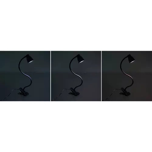 Stolna Lampa s Metalnom Klipsom i Postoljem, Crna, 45/5/8.5cm