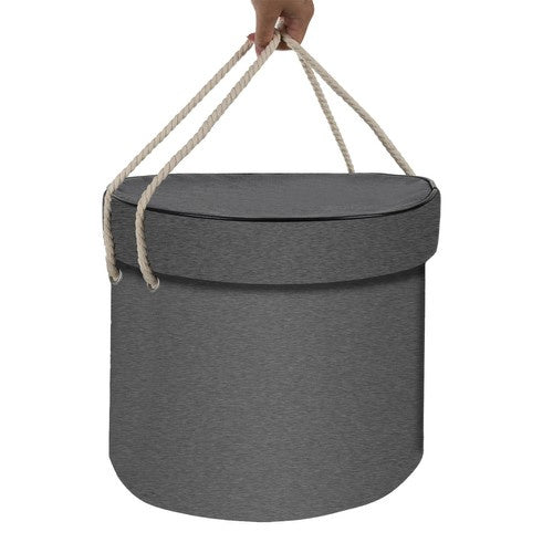 Košara za Igračke s Prostirkom 31x27 cm Siva/Žuta/Crna