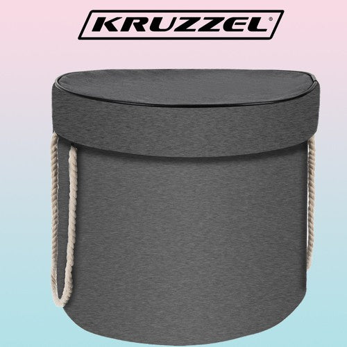 Košara za Igračke s Prostirkom 31x27 cm Siva/Žuta/Crna