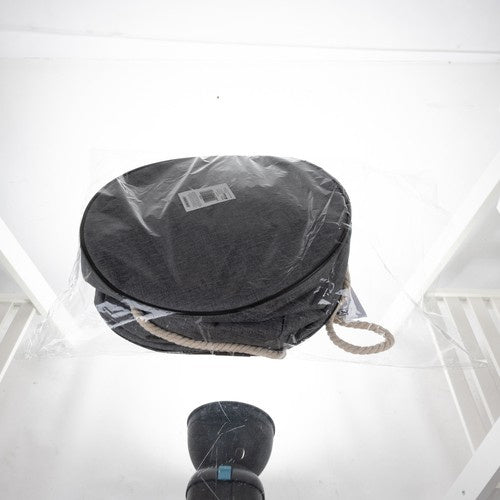 Košara za Igračke s Prostirkom 31x27 cm Siva/Žuta/Crna